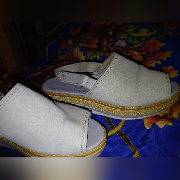 Timberland Espadrille Slate Leather Slingback Sandals Size 9. - Picture 4 of 7